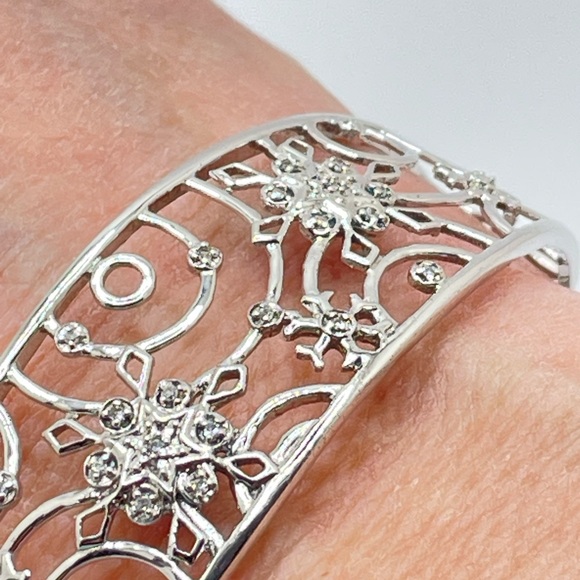 Sterling & Crystal Bracelet - Picture 2 of 5